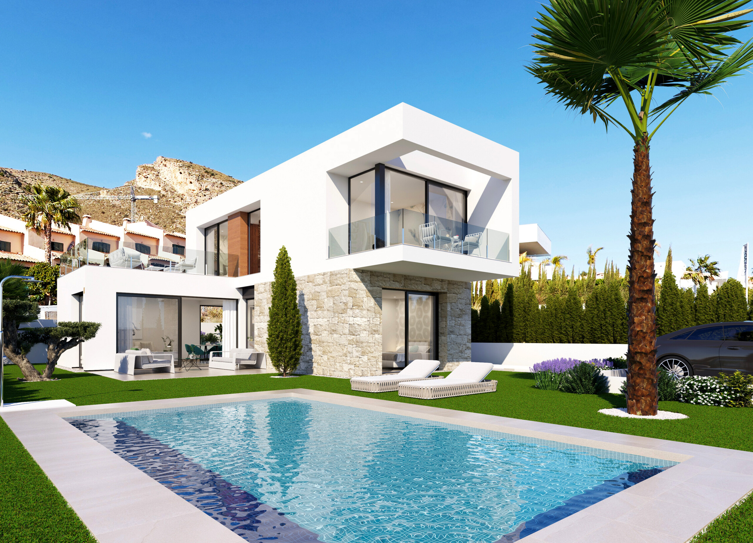 Jaunbūves projekts Finestrat Sierra Cortina: Seaview 6 (Atsevišķas villas)